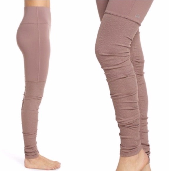 ALO Yoga Pants - Alo High-Waisted Goddess Legging in Smoky Quartz